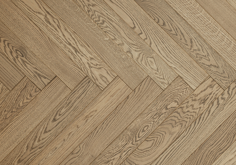 Инженерная доска Karelia Herringbone ДУБ БЕЖ HB
