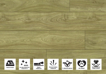 Ламинат UltraFloor UltraBlack / Ультраблэк 1530 Дуб Дартаньян