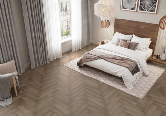 Каменно-полимерная SPC плитка Alpine Floor Parquet Light ЕСО / Паркет Лайт ЭКО 13-7 Дуб Насыщенный