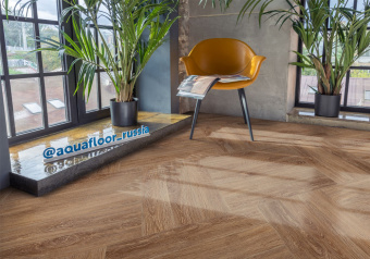 Кварц-виниловый LVT ламинат AquaFloor Parquet Glue AF2508 PG
