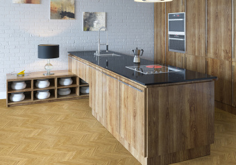 Пробковый пол Corkstyle Chevron gold / Шеврон Голд