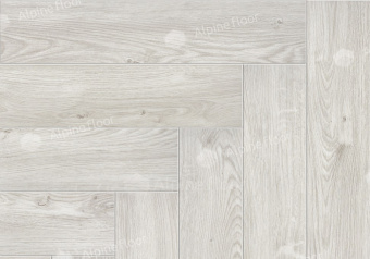 Каменно-полимерная SPC плитка Alpine Floor Parquet Light ЕСО / Паркет Лайт ЭКО 13-11 Снежный